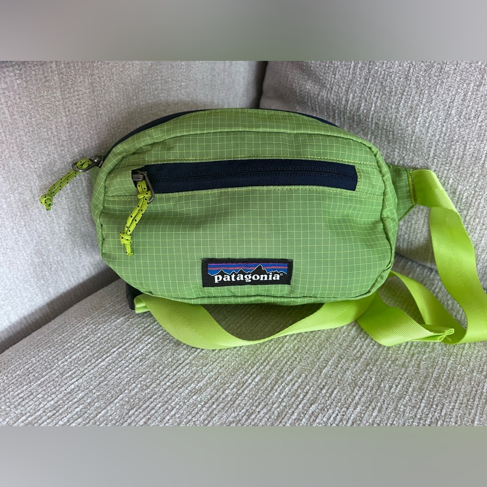 Patagonia Ultralight Black Hole Mini 1L Hip Pack Crossbody Green Bag